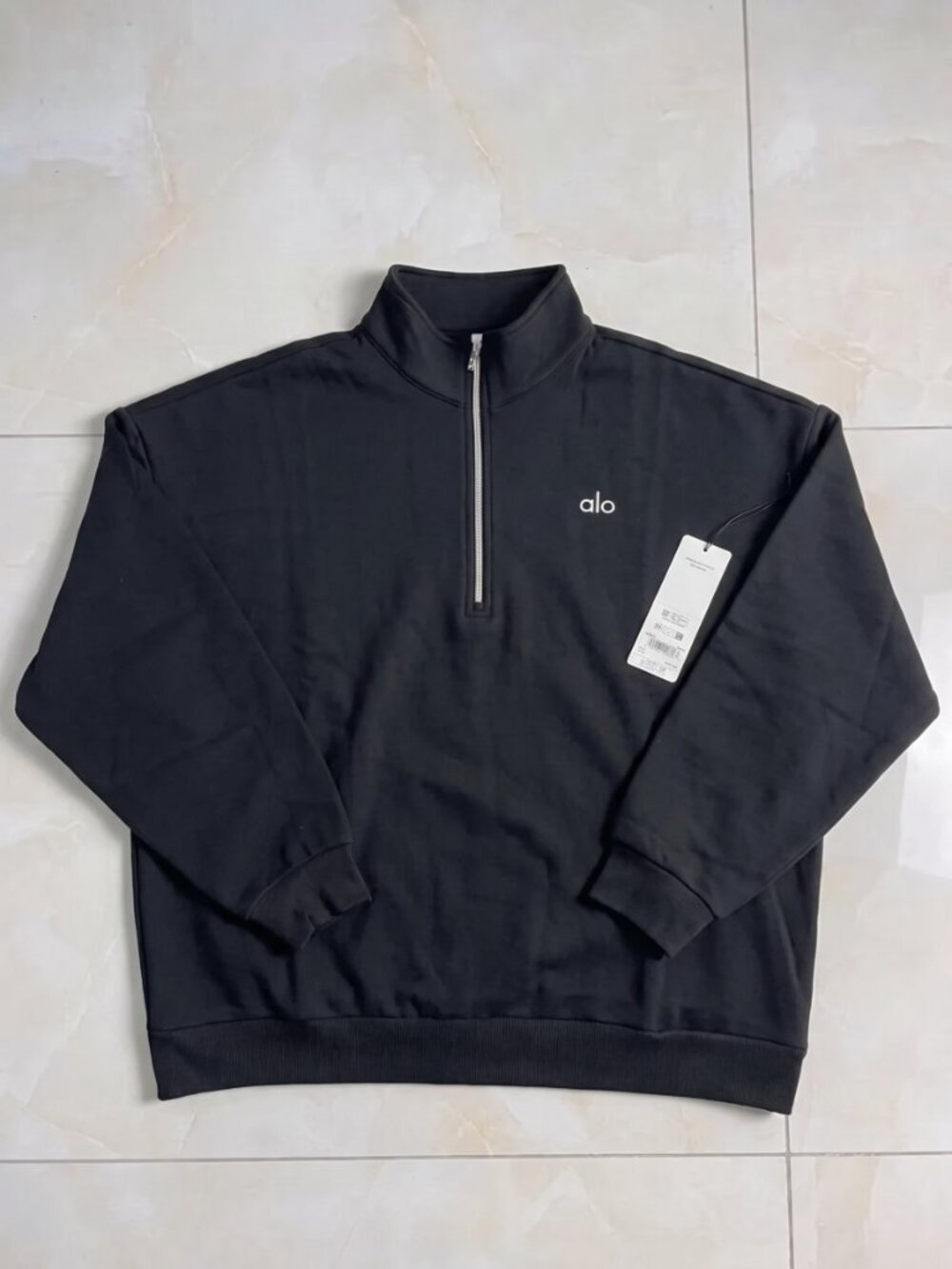 Alo Accolade Extra Large Black 1/4 Zip (UNISEX)